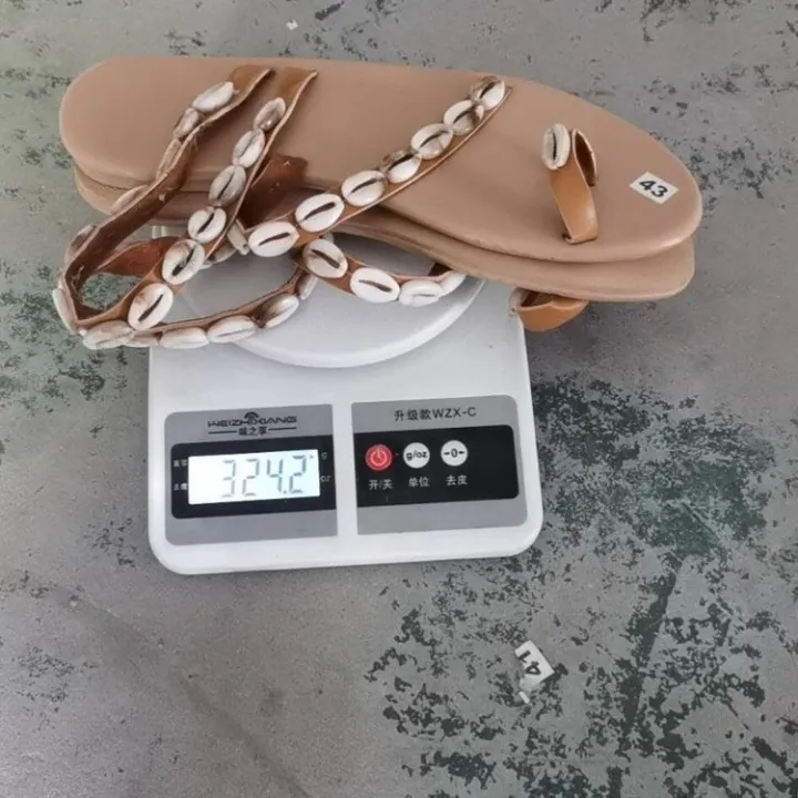 Shell%20sandals%20women's%20summer%20flat%20heel%20bohemian%20ethnic%20style%20flat%20beach%20shoes%20European%20and%20American%20plus%20size%20shoes%2043%20size%20foreign%20trade%20shoes%20-%20Image%204