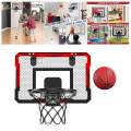 Basketball Hoop, Door Room Basketball Hoop Accessories Sports Game with Pump Basketball Toys, over The Door Mini Hoop for Indoor, Boys Girls.