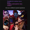 Bluetooth LED Lights Up Mask Face LED Mask Halloween Christmas DIY Animation Text Love Prank Concert Robot Face LED Mask. 
