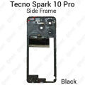 For Tecno Spark 10 Pro KI7 Side Frame + Back Panel Housing + Camera Glass Back shell Replacement Spare Parts.