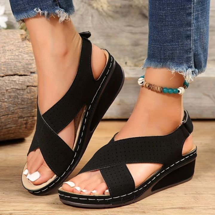 Summer New Women Wedge Sandals Fashion Lightweight Platform Gladiator Shoes Woman Plus Size 43 Non Slip Casual Sandalias Mujer