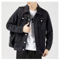 2024 Jacket Men's Casual Cotton Black Denim Jaqueta Jeans Masculina Slim Washed Retro Classic Blue Jeans Coat Male Men Clothing. 