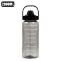 2 Liters Straw Plastic Water Bottle Large Portable Travel Bottle Sports Fitness Cup High Value Big Fat Cup Adult Universal.