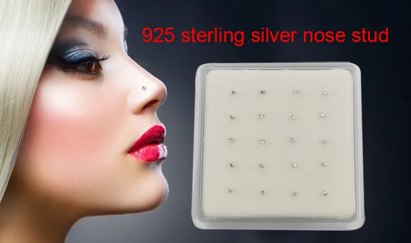 925 sterling silver Nose Stud Tiny nose pin piercing nariz