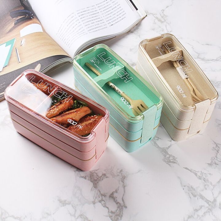 900ml%20Healthy%20Material%20Lunch%20Box%203%20Layer%20Wheat%20Straw%20Bento%20Boxes%20Microwave%20Dinnerware%20Food%20Storage%20Container%20Lunchbox%20-%20Image%202