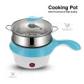 Electric 18cm Mini Multicooker- For preparing Steak, Egg, Seafood, Vegetables, Rice, Ramen, Oatmeal, and Soup Multifunctional Cooking Pot-Top Selling Multicooker.