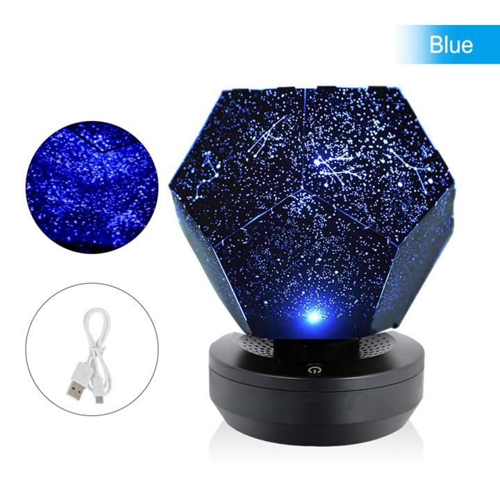 Migeet Romantic Starry Sky Projector Leds Night Light Rotating Dreamlike Stars Projection Lamp Bedroom Home Decor