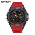 Sanda Men's Watches Sports Military 50 M Waterproof Digital Wrist watch for Male Clock Stop watch Relogio Masculino 9011. 