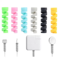 4pcs Spiral Data Cable Protective Cover Suction Cup Is Suitable for The Charging Cable 0.03 mm / 4pcs Charger Cord Saver Cable Protector. 