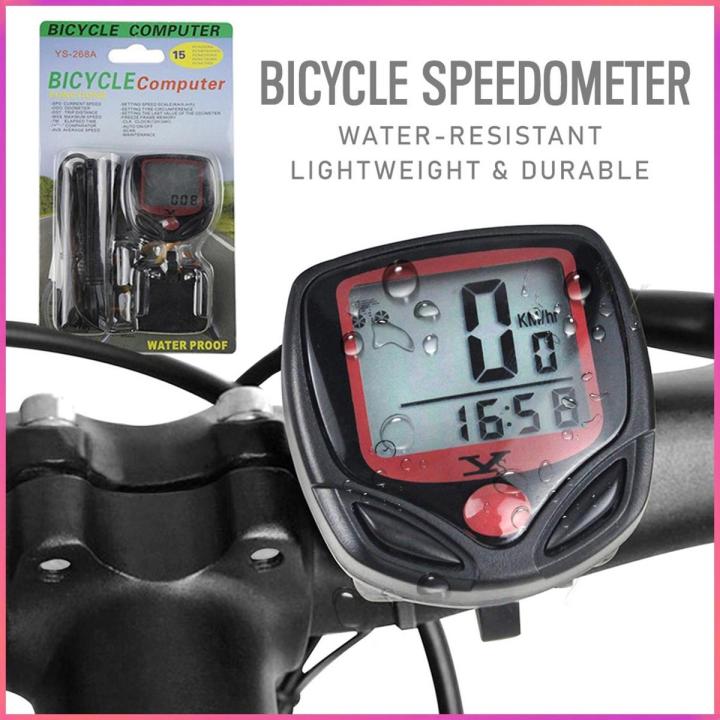 Bicycle Speedometer LCD Odometer Waterproof Kelajuan Basikal Bicycle Computer Cycling Speed Meter