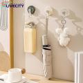 Strong Load-bearing Suction Hook Transparent Heavy-duty Suction Cup Hooks for Bathroom Kitchen Removable Wall Hooks for Towels Robes More Light Luxury Design Multi-purpose Suction Cup Hanger.
