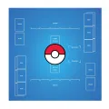 【happy one】Pokemon cards Trading Card Game Play Mat Toys. 