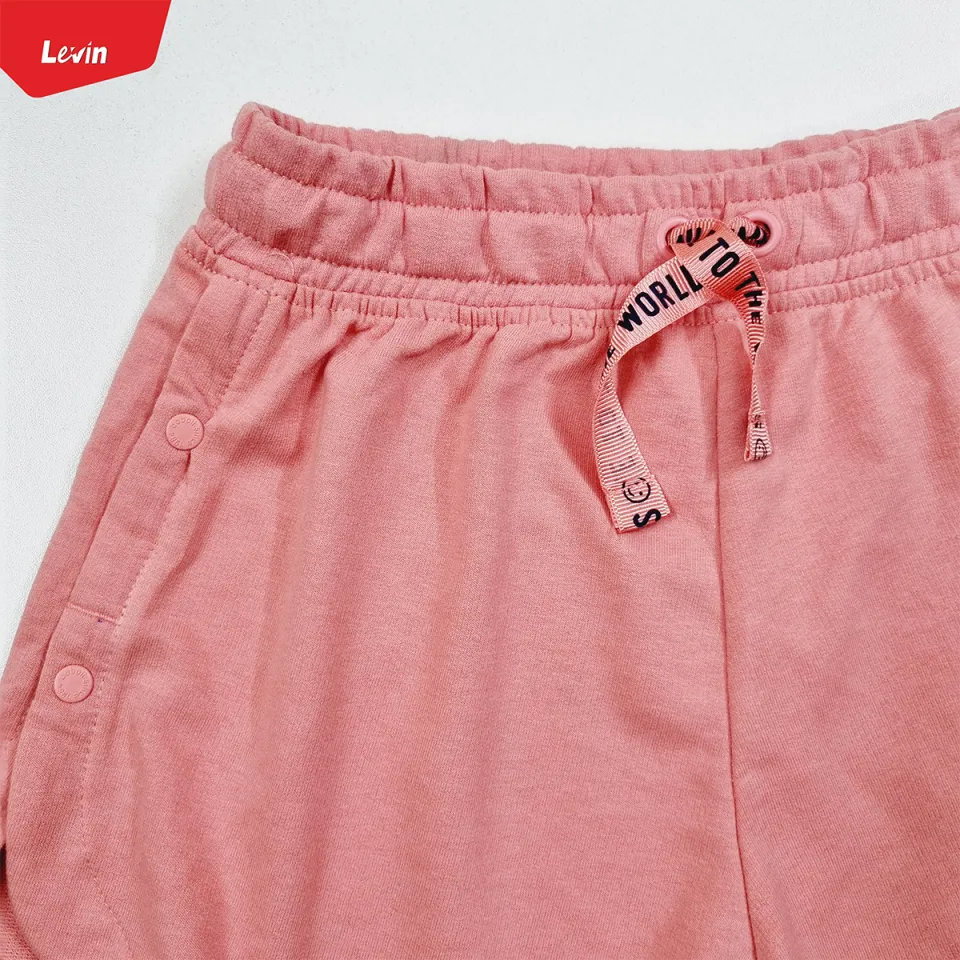 Teen Girls Comfortable Terry Cotton Short Pant With Elastic Waist  Drawstring From Levin