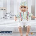 Bebe Reborn Doll 14 Inch 35CM Boy Baby Doll With Fashion Clothes Soft Skin Cotton Body Lifelike Realistic Baby Children Gift.