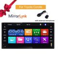Car Audio MP5 DVD Player For Toyota Corolla 2 Din Touch Screen Android/IOS MirrorLink Bluetooth 7 Universal FM Microphone mp5.