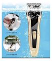 Kemei KM 5015 Waterproof Professional Hair Clipper Trimmer & Shaving system for men -Black Gold.