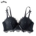 Women Lingerie Embroidered Lace Bra Fashion Seamless Push Up Bras Wireless Adjuste Small Chest Special Gathering.