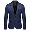 Men's Fashion Bussiness Blazer Casual Solid Color Wedding Blazer Jacket Slim Fit Suit Jacket. 