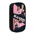 New Black Pink Pencil Case Korea Pencilcases Pen Box for Student Large Storage Bag Students School Cosmetic Stationery.