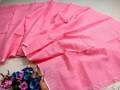 Misty colour Half Silk Chumki Saree for women.