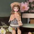Set Beautiful /6 SD 30cm Bjd Doll with Clothes Attractive Eyes Long Hair Princess Dress Up BJD Dolls with Wig Make Up Ball Jointed Princess Makeup Ball Joint Doll Birthday Gift. 