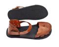 Men's Stylish Fashionable Unique Design Casual Brown Leather Smart Sandal for Men. 