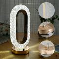 Three-Color Creative Personality, Modern and Simple Iron Crystal Table lamp, Suitable for Bedroom Table Lamps, Study Rooms, Restaurants, cafes, and Bedside Tables. 