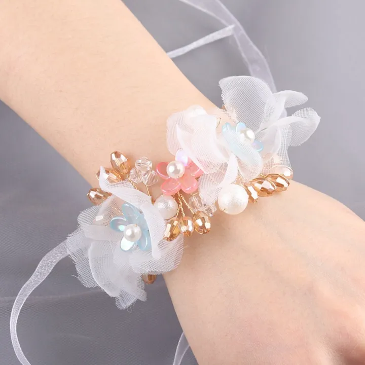 Artificial%20Flowers%20Wrist%20Corsage%20Elegant%20Comfortable%20Touch%20Anti-Wear%20Bride%20Bridesmaid%20Wrist%20Corsage%20Artificial%20Flowers%20Bracelet%20for%20Wedding%20Engagement%20-%20Image%206