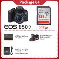 Canon EOS 850D Rebel T8i DSLR Camera EOS Kiss X10i digital camera Optional EF-S 18-135mm f/3.5-5.6 IS STM Lens 18-55 Lens. 