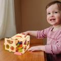2023NEWShape Sorter Toy Wooden Cube Geometric Clock Intelligence Box Stacking and Sorting Color Educational Learning Toys Gift for Kids. 