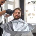 Waterproof Hair Cutting Cloak Cape Salon Barber Hairdressing Cover Hair Collector Cloth Wrap Foldable Shave Apron Hair.