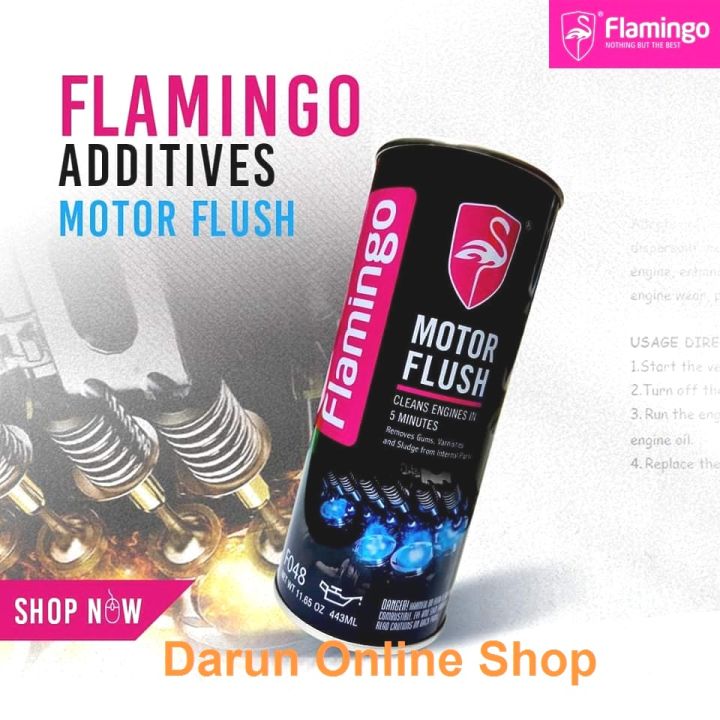 Flamingo Motor Flush Engine Cleaner (Engine Flush) for Motorcycle/Car/Bus/Truck, Remove gums, varnishes and sludge from internal parts All Petrol, Octen, Cng & Diesel Engine