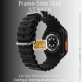 K10 Ultra Sim Support Smartwatch Fitness Tracking Smart Watch 2.1" Display, Wireless Charger and Bluetooth Connectivity Calling & Music Smartwatch. 