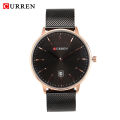 CURREN 8302 Men Quartz Movement Wristwatches Fashion&Casual Stainless Steel Band Alloy Case Auto Date. 