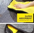 Microfiber Car or Bike Cleaning Towel 30X30 cm Car Wash Double Layer Microfiber Towel Super Absorbent.