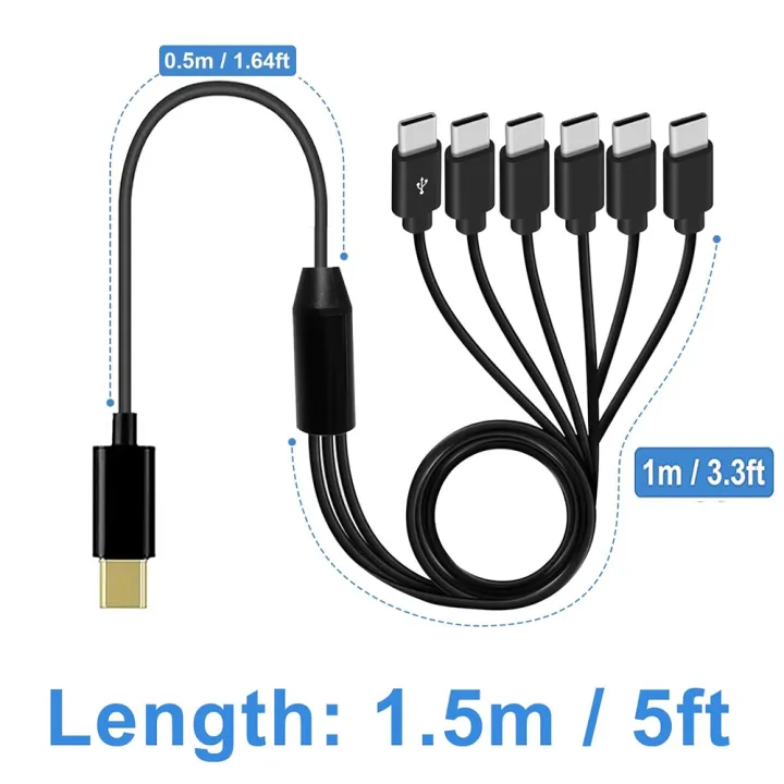 USB%20C%20Splitter%20Cable%20Multi%20USB%20C%20to%20USB%20C%20Cable%206%20in%201%20Type%20C%20Male%20Charger%20Cable%20for%20Android%20Samsung%20Tablet%20and%20TypeC%20Device%20-%20Image%206