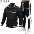 2023 Autumn/Winter BSS FLEXX APPAREL New Men's Jacket Set Casual Set Spliced Pants Baseball Stand Neck Jacket High Quality Jacke. 