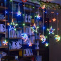 Happy LED star light atmosphere light internet celebrity all colorful lights flashing light string lights full of stars bedroom decoration room birthday arrangement.