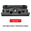 Camera Tether Cable Clamp Block Curve Tether with Arca Quick Release Plate Protector Tools for Camera SLR DSLR Tripod Ball Head.