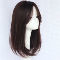 【Shop with Confidence】 Women's wigs Long hair with bangs in the middle Inner buckle shoulder length collarbone hair whole wig.