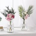 Wholesale European Style Glass Vase ins Wind Hydroponic Vase Dried Flower Vase Small Vase Living Room Decoration Ornaments.