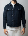 Men’s Corduroy Jacket in Navy Blue. 