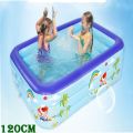 Inflatable Swimming Pool Large Family Pools 120cm Rectangle Framed Children Swimming Pool Summer Outdoor Kids Baby Bathtub Toys. 
