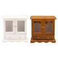 1/12 Miniature Dollhouse Display Cupboard Doll House Cabinet Showcase Dollhouse Furniture Decoration Accessories.