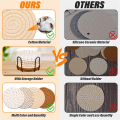 8 Pcs Drink Coasters with Holder, 4 Colors Absorbent Coasters for Drinks, Cotton Woven Coaster Set for Home Decor A.