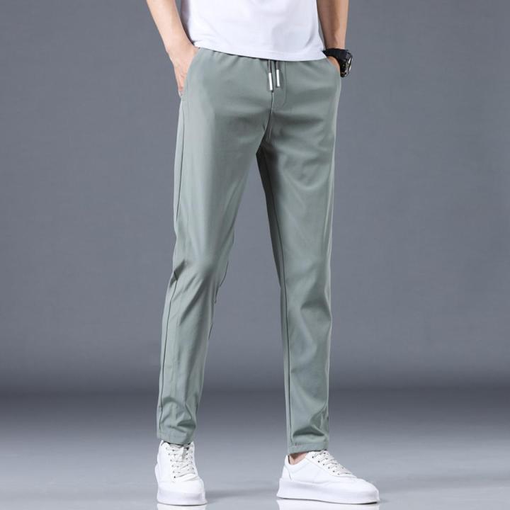 Brand Autumn Men's Casual Pants Men Trousers Male Pant Slim Fit Work Elastic Waist Jogging Trousers Plus Size 28-38