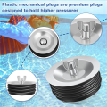 Mechanical Test Plug Steel Mechanical Test Plug 4Inch,Sturdy Sewer Cleanout Cap with Galvanized Screw and Wing Nut Fit for Most Pipe Sink Pool. 