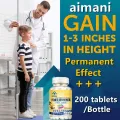 Height Growth Calcium Vitamin D Pills Natural Vegan Capsules To Grow Taller Bone Strength Without Growth Hormone 200 Softgel. 