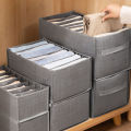 Pants clothes storage box compartmentalized jeans clothing bedroom storage box household separation Storage Finishing.