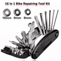 Cycling Bicycle Multi Tool Kit Hex Key Wrench & Screwdriver 16 in 1. 